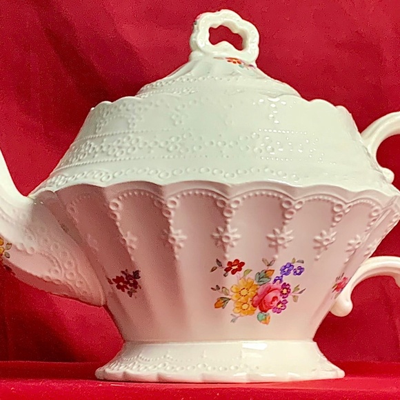 Spode Jewel Pattern Ann Hathaway Teapot. Crafted In England - Picture 2 of 10